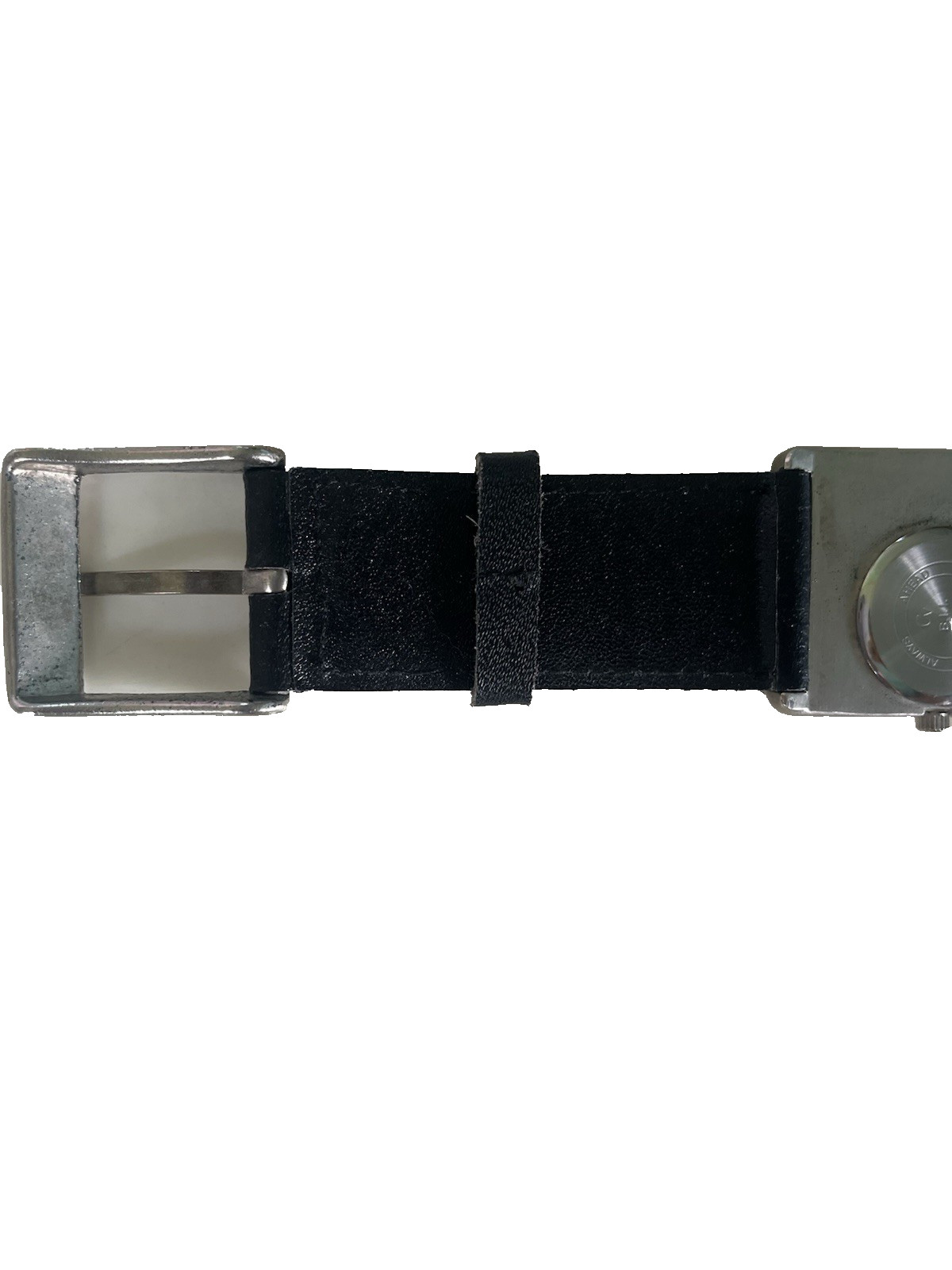 Vintage 1980’s geometric fashion watch black/silver-Rare find!