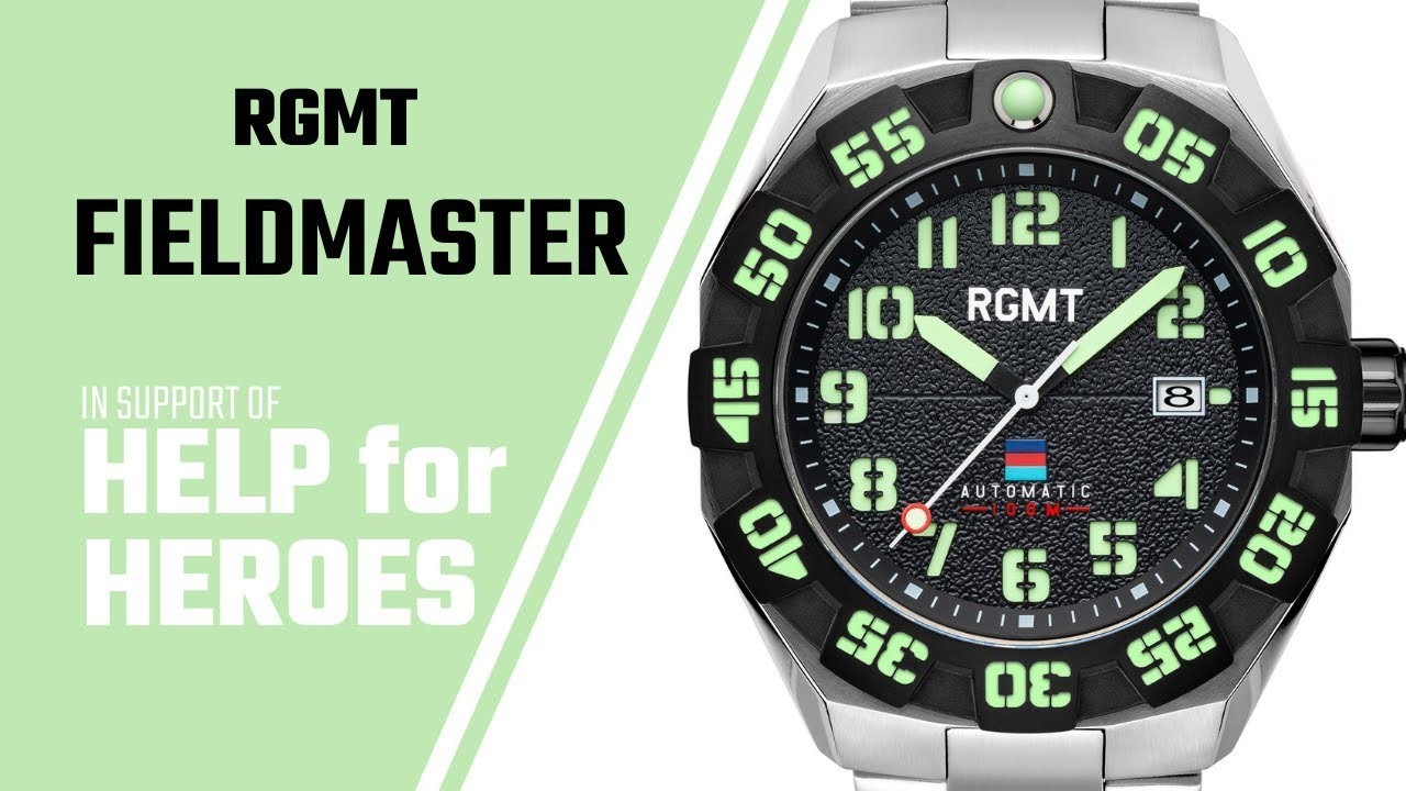 RGMT Limited Edition Help for Heroes FieldMaster Watch 199 of 200 (Never Worn)
