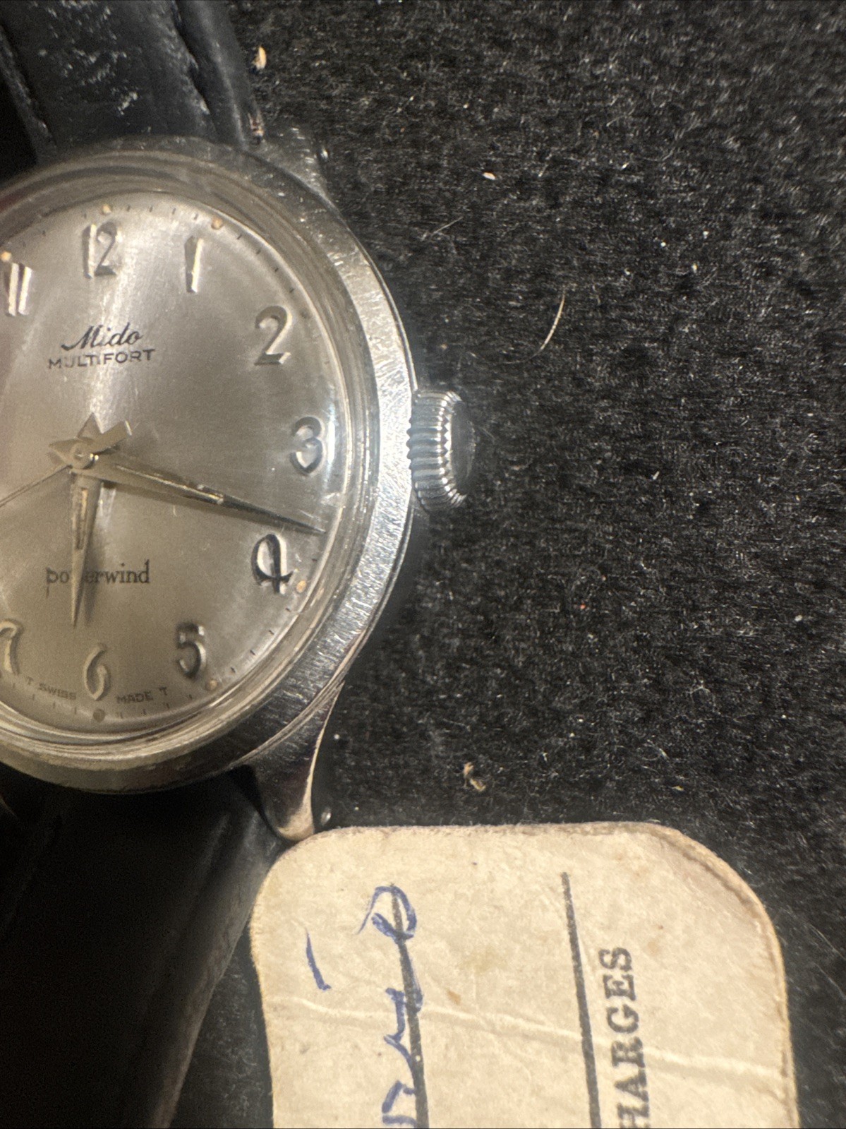 vintage Mido Multifort Powerwind 1950’s Running Rare