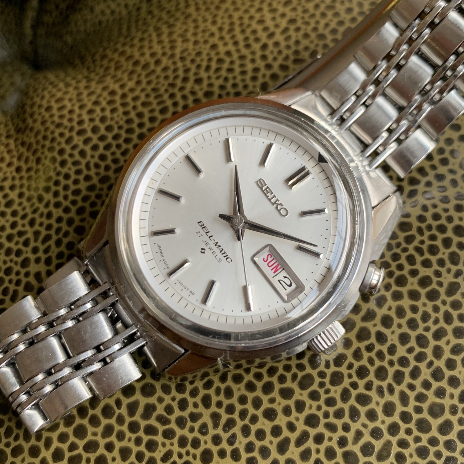 1970 Seiko Bell-Matic 4006-7011 27 Jewels JDM Automatic Steel Wristwatch