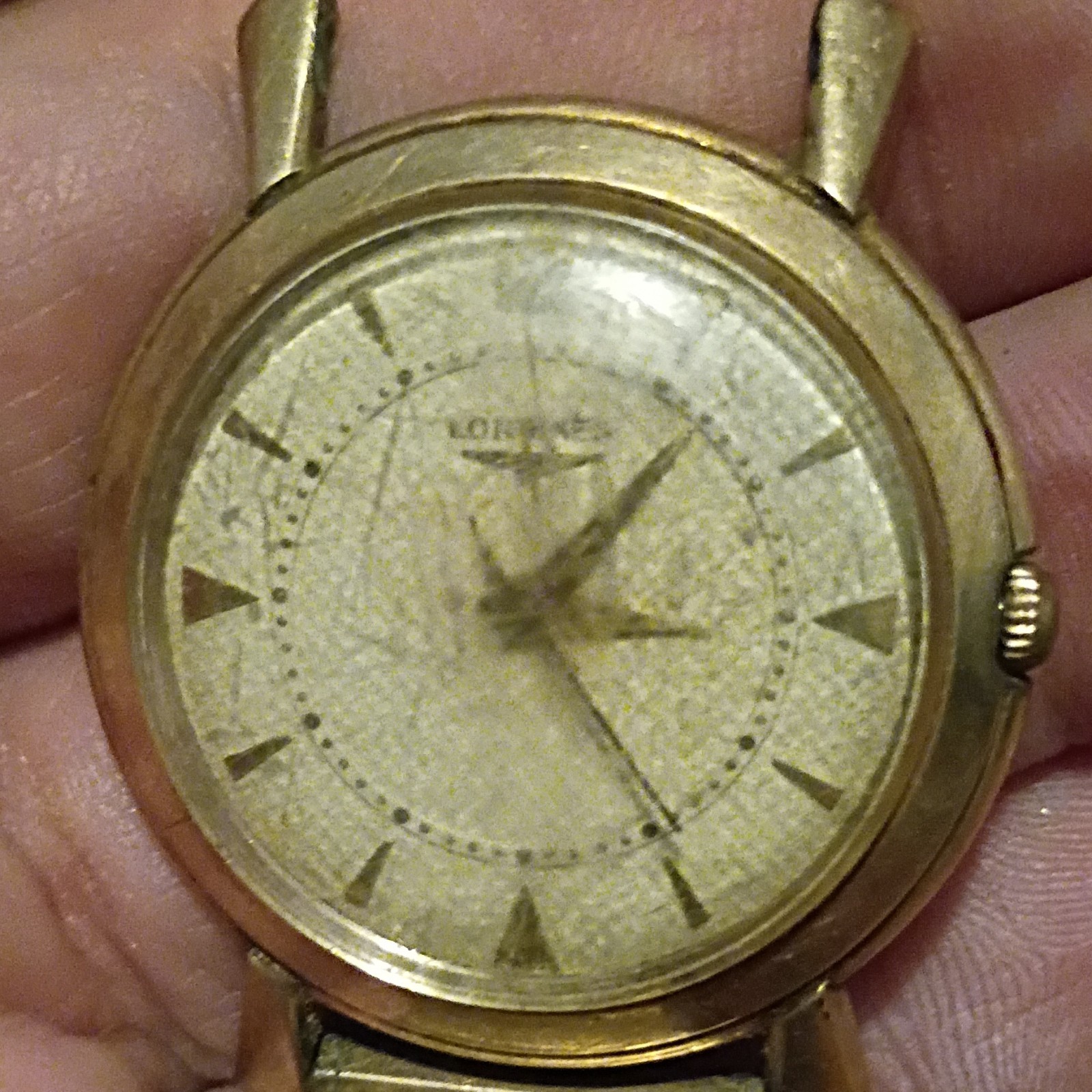 Longines Vintage Mens Gold Filled Manual Wind Analog Wristwatch