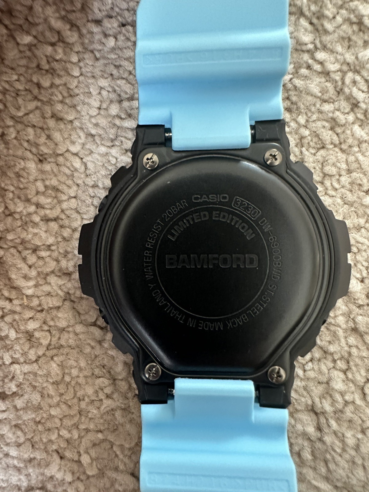 Casio G-Shock x Bamford Signature Blue Limited Edition Men’s Watch DW-6900BWD-1