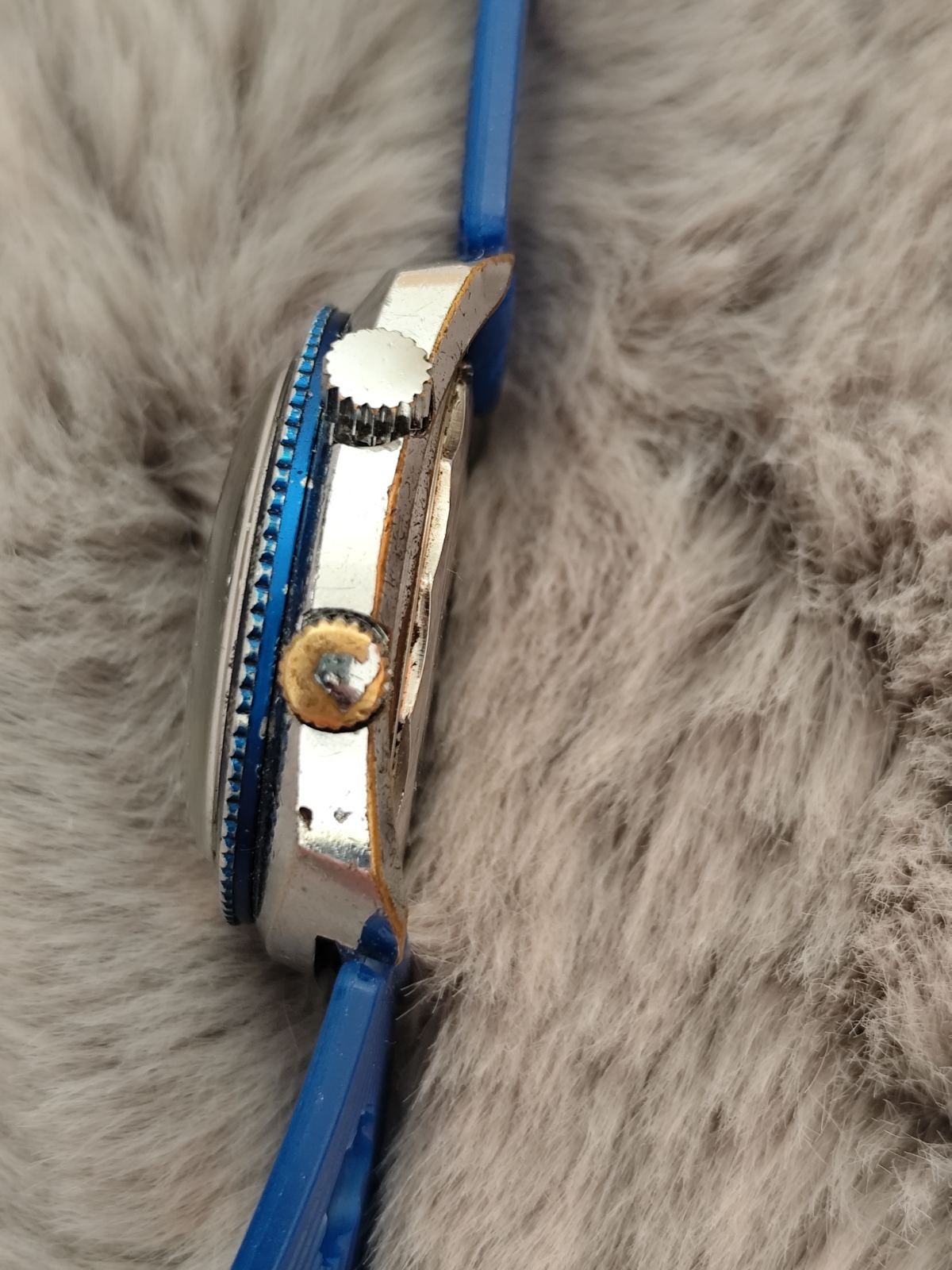 Vintage Watch E.R.C. Super Waterproof 100% Diver Inner Rotating Bezel
