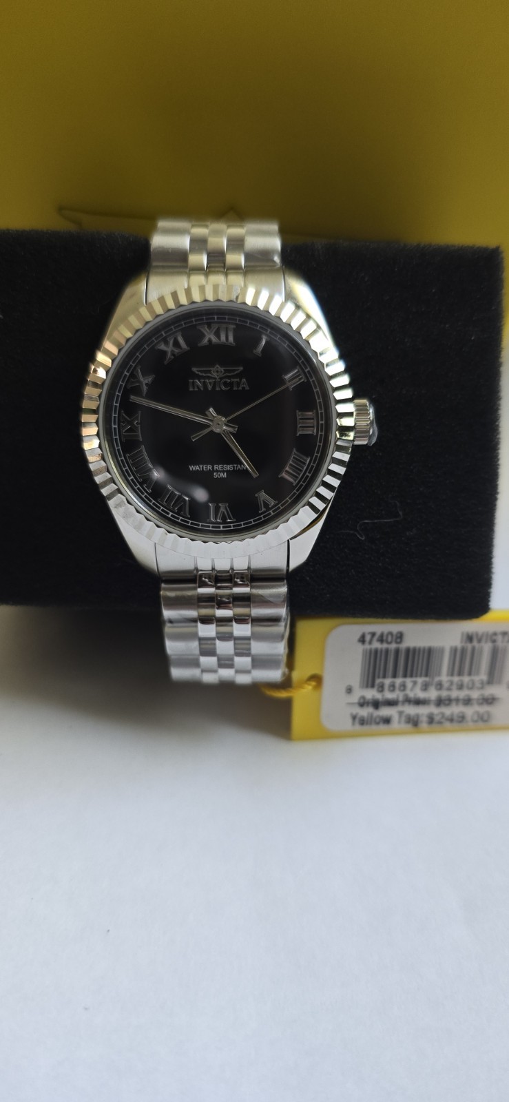Invicta Specialty Windsor Women’s Watch 36mm Black Roman Dial Steel 47408