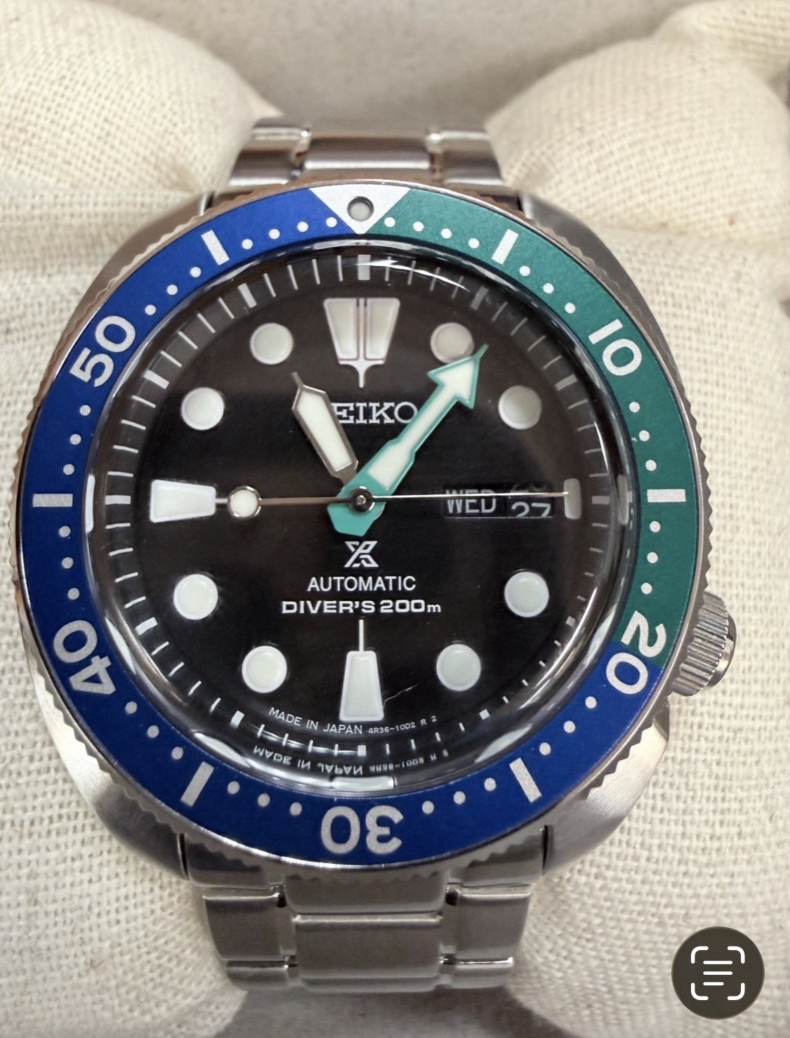 Seiko 5 Sports SRPJ35K1 Prospex Turtle Special Edition Tropical Lagoon Automatic