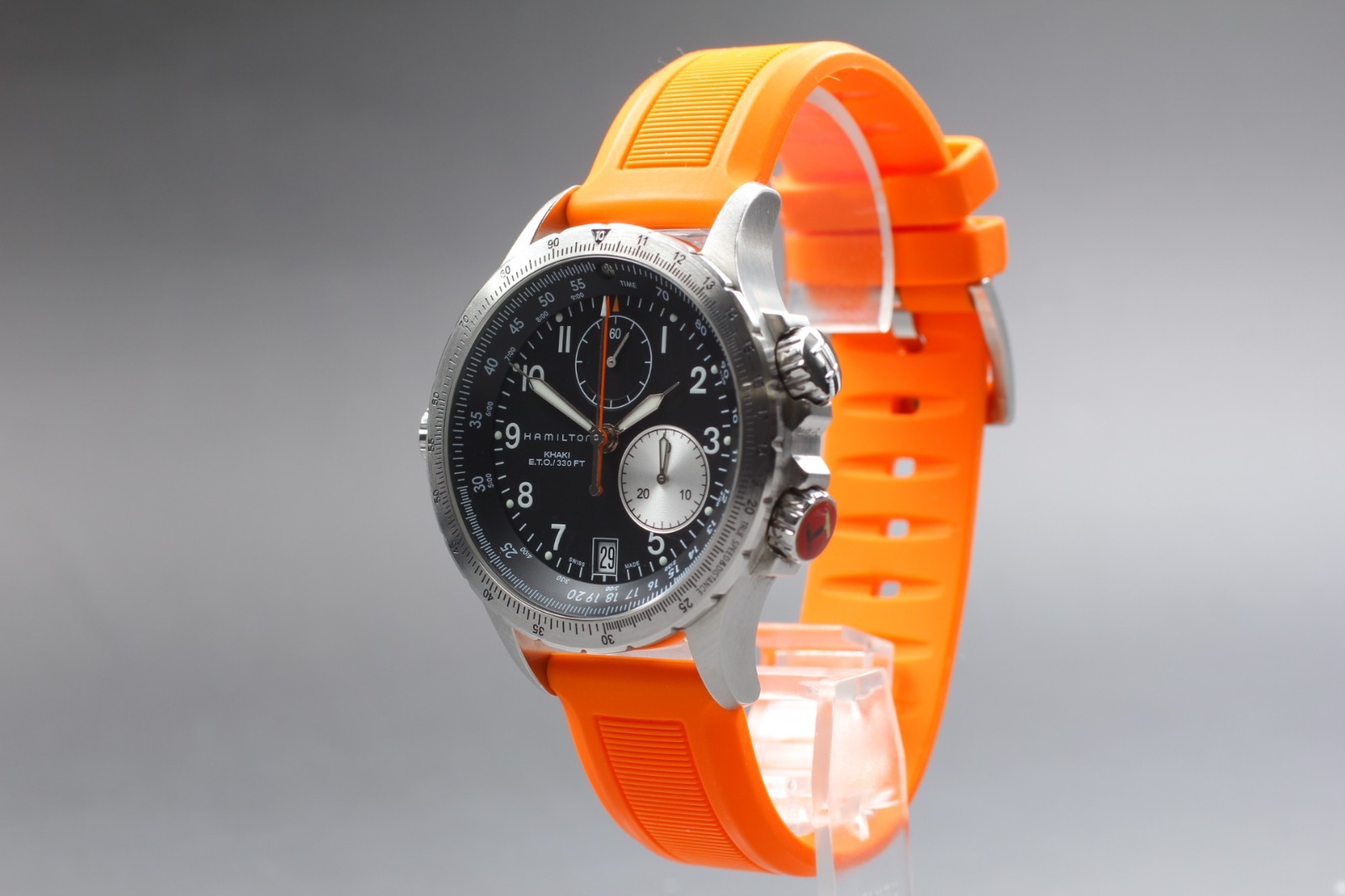 【Near MINT w/ Box】 Hamilton Khaki Aviation H776121 Men’s Black Watch from JAPAN
