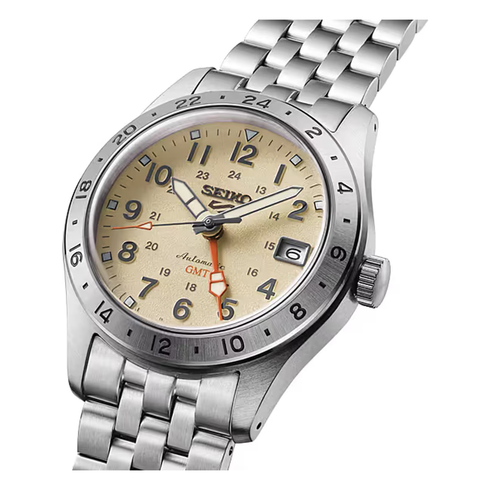 Seiko 5 Sports Field GMT HDB002J Sand Beige Automatic Mens Watch Japan Authentic