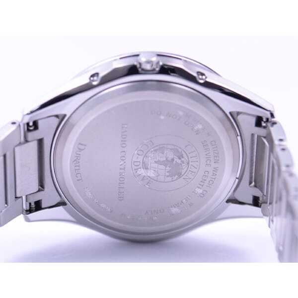 Citizen Exceed AT6030-60A Eco-Drive Analog Solar Watch Men Titanium Silver