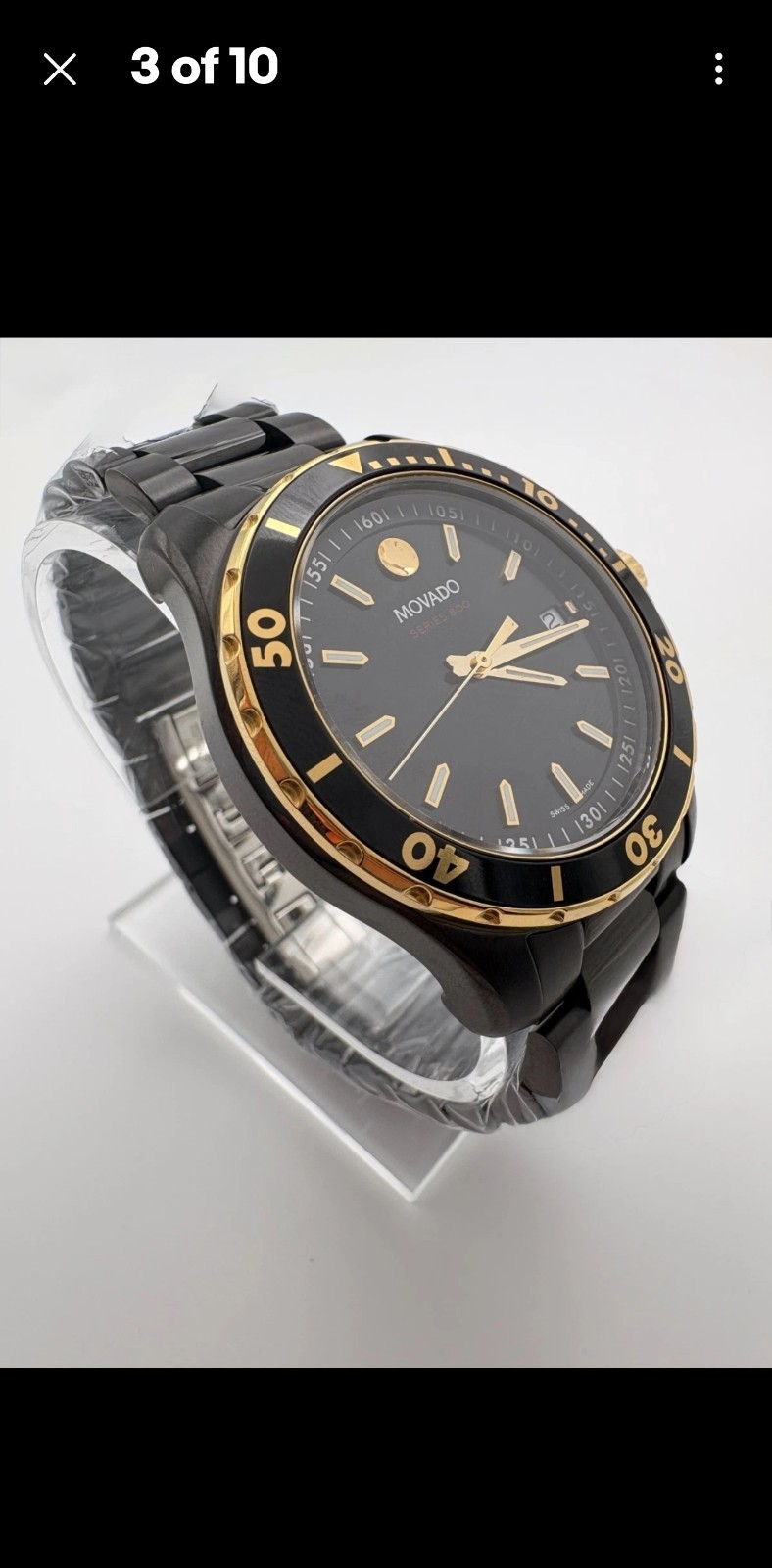 Movado Series 800 Quartz Black Dial Men’s Watch 2600162