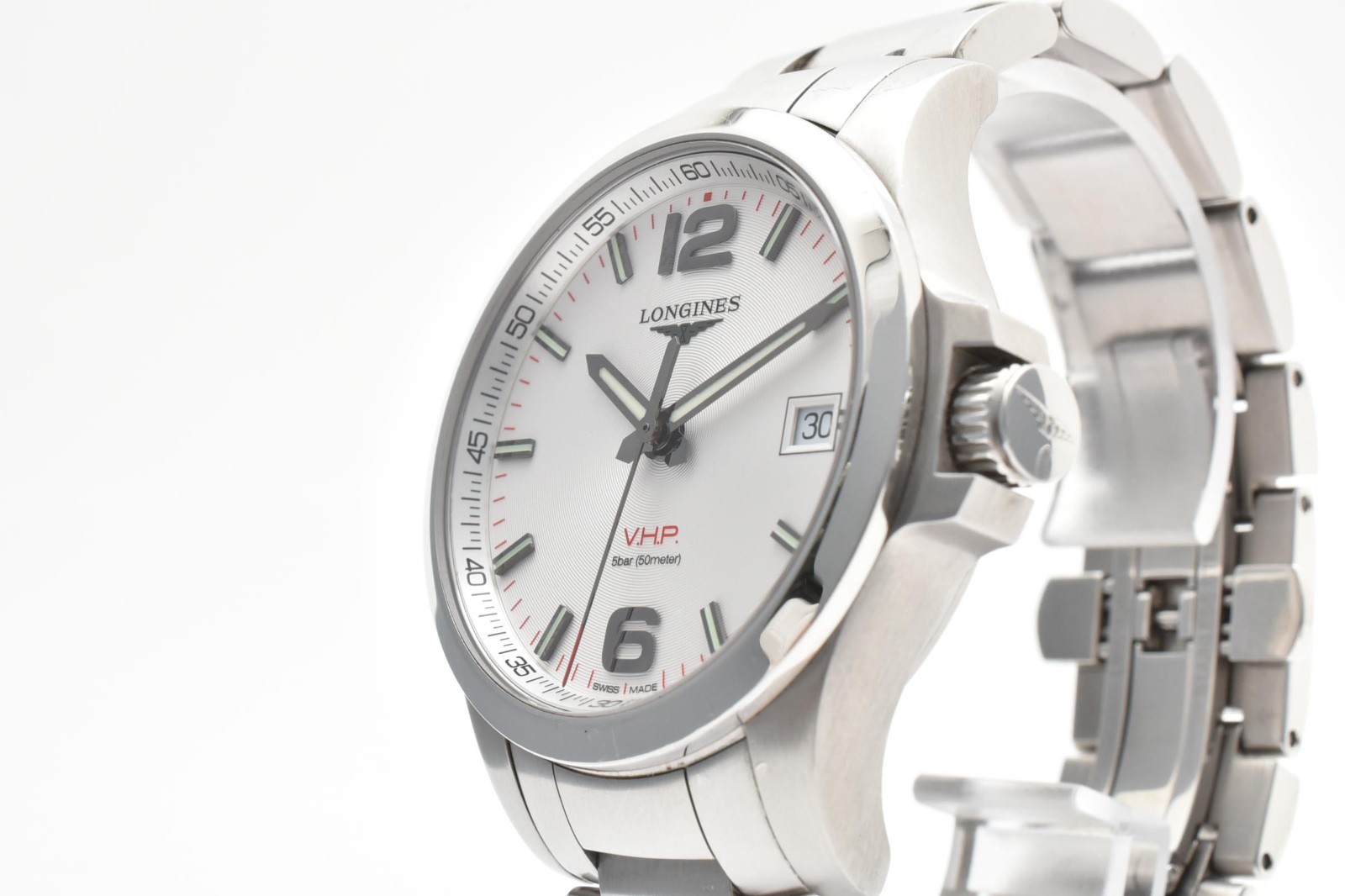 【MINT】Longines Conquest V.H.P. L3.716.4.76.6 41mm Silver Dial Men’s Watch