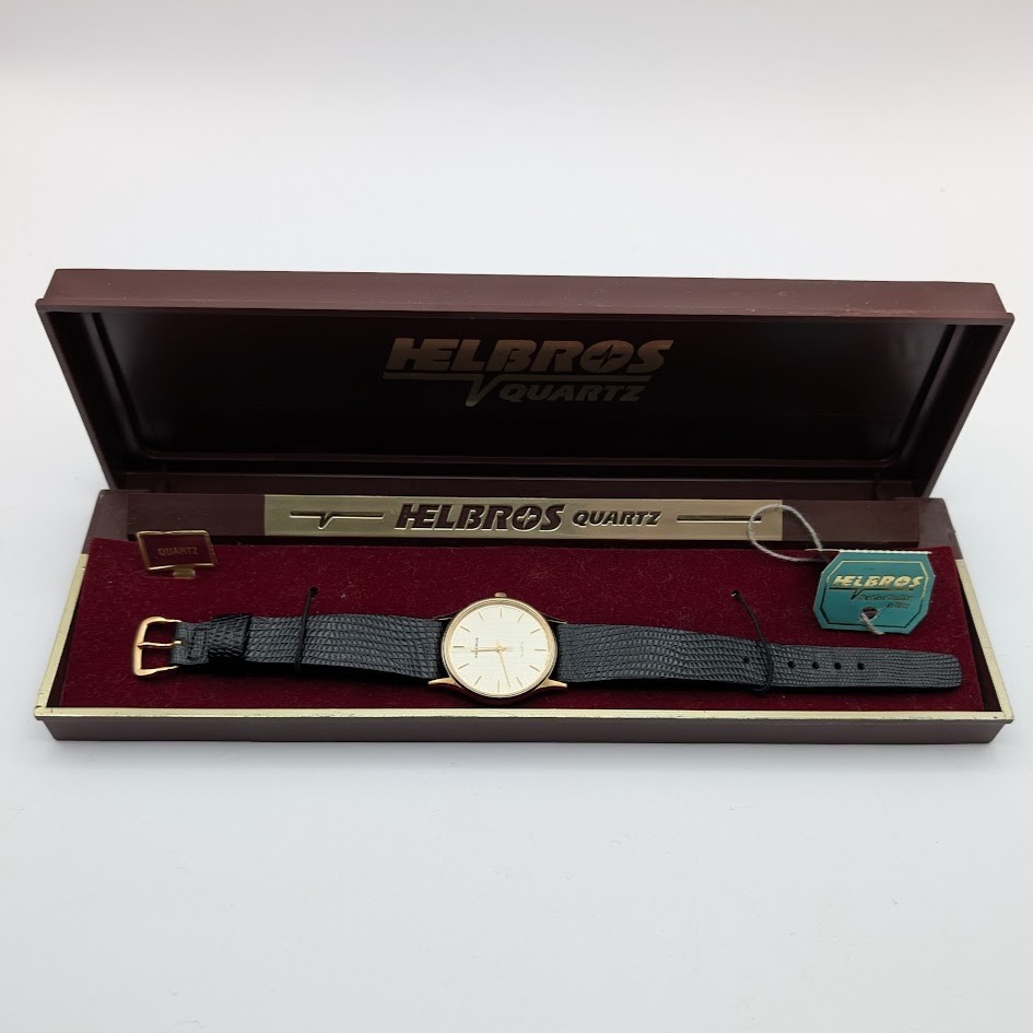Helbros Quartz Watch 31mm – Gold Tone – W. Germany Movement – Running