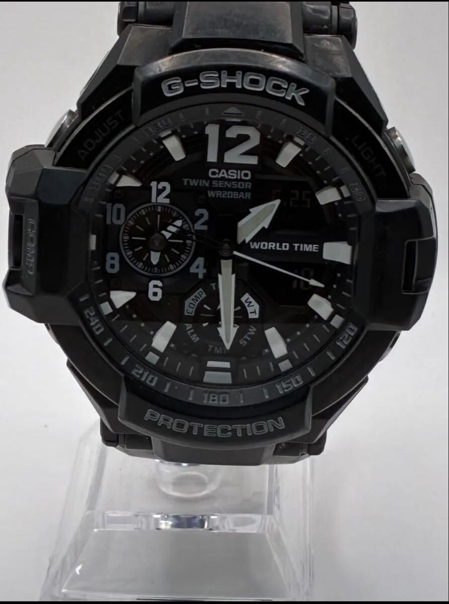 CASIO G-SHOCK GA-1100 Sky Cockpit Black Ana-Digi