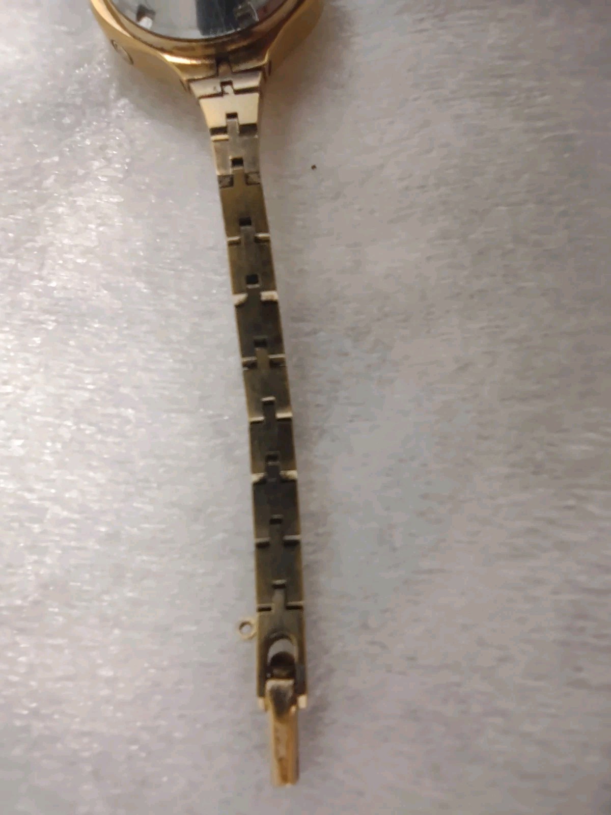Vintage Speidel Quartz Digital Gold Dial Bracelet Unisex Adults Wristwatch