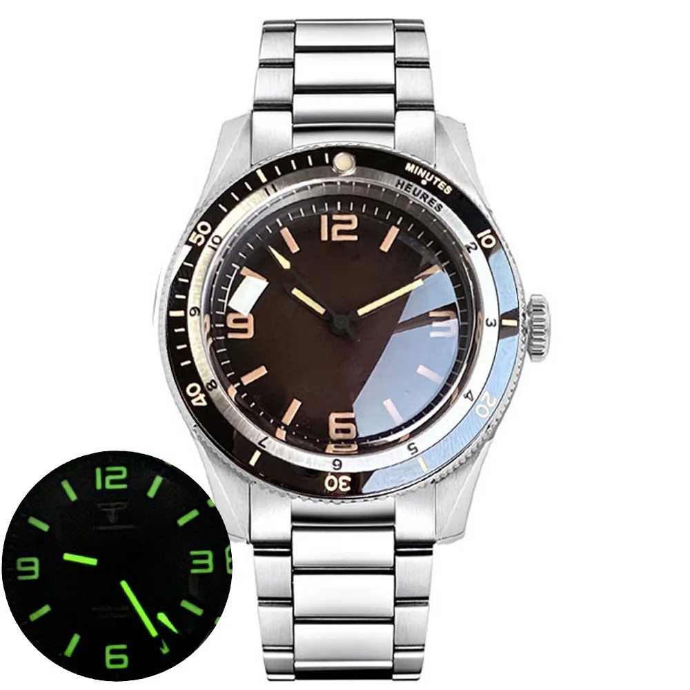Tandorio NH35A PT5000 Automatic Dive Watch 200m Waterproof Sapphire Ceramic Men