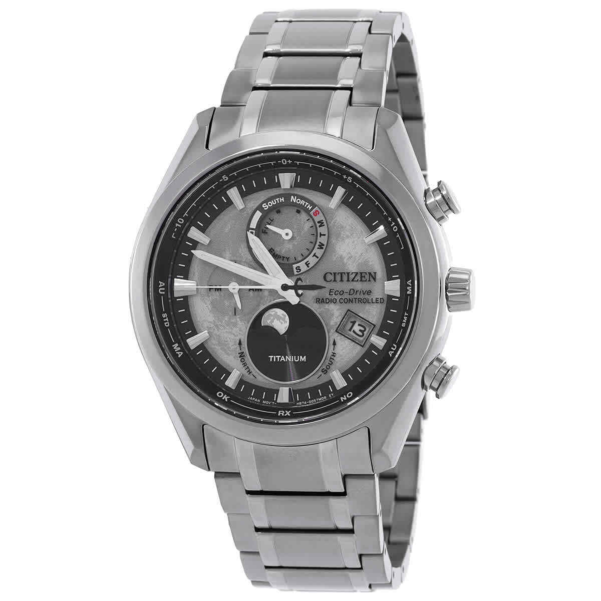 Citizen Tsuki-yomi A-T Perpetual World Time Grey Dial Men’s Watch BY1010-57H