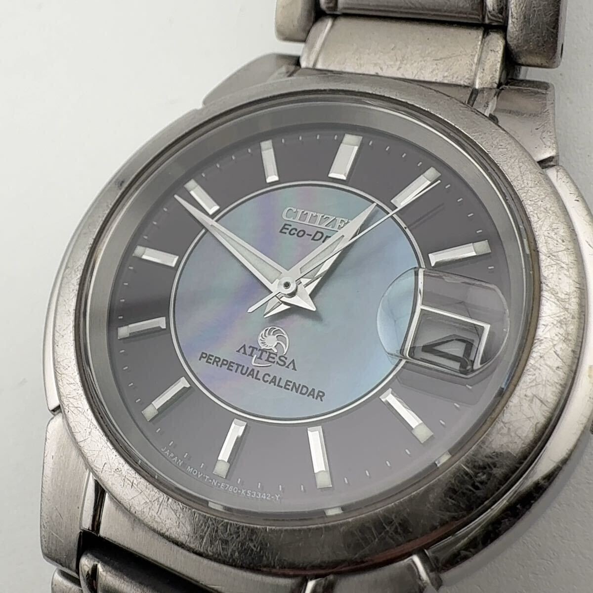 CITIZEN E760-K17683 JDM Mens Solar Watch 38mm See Photo Wrist 18cm