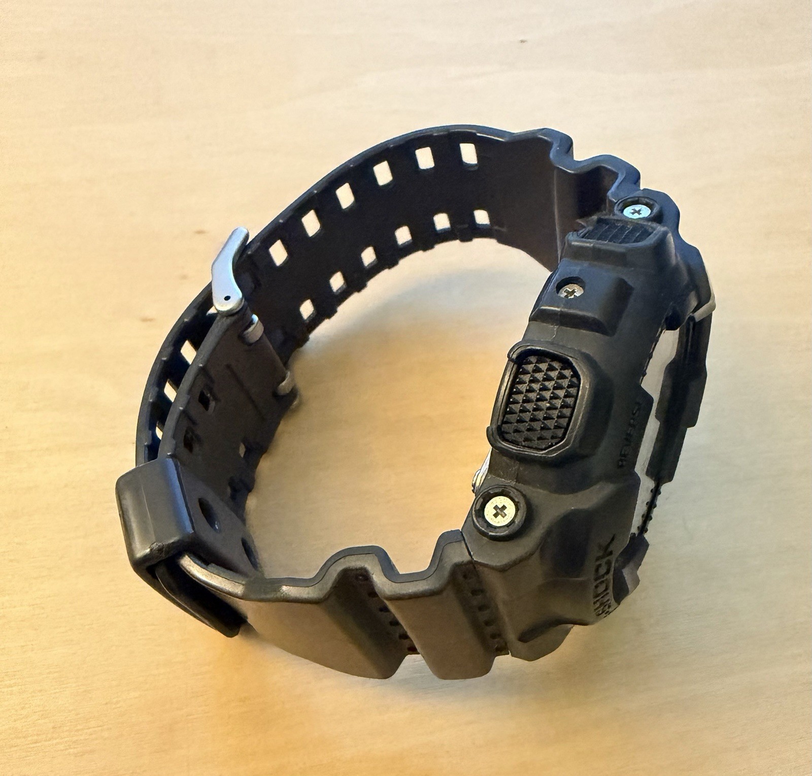 Casio G-Shock GA-100C Module 5081 Ana-Digi Watch Blue Hands Tested