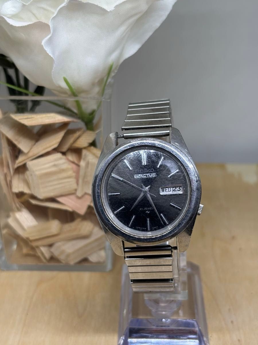 1970s Vintage SEIKO 5 ACTUS 21 Jewels Automatic Wristwatch