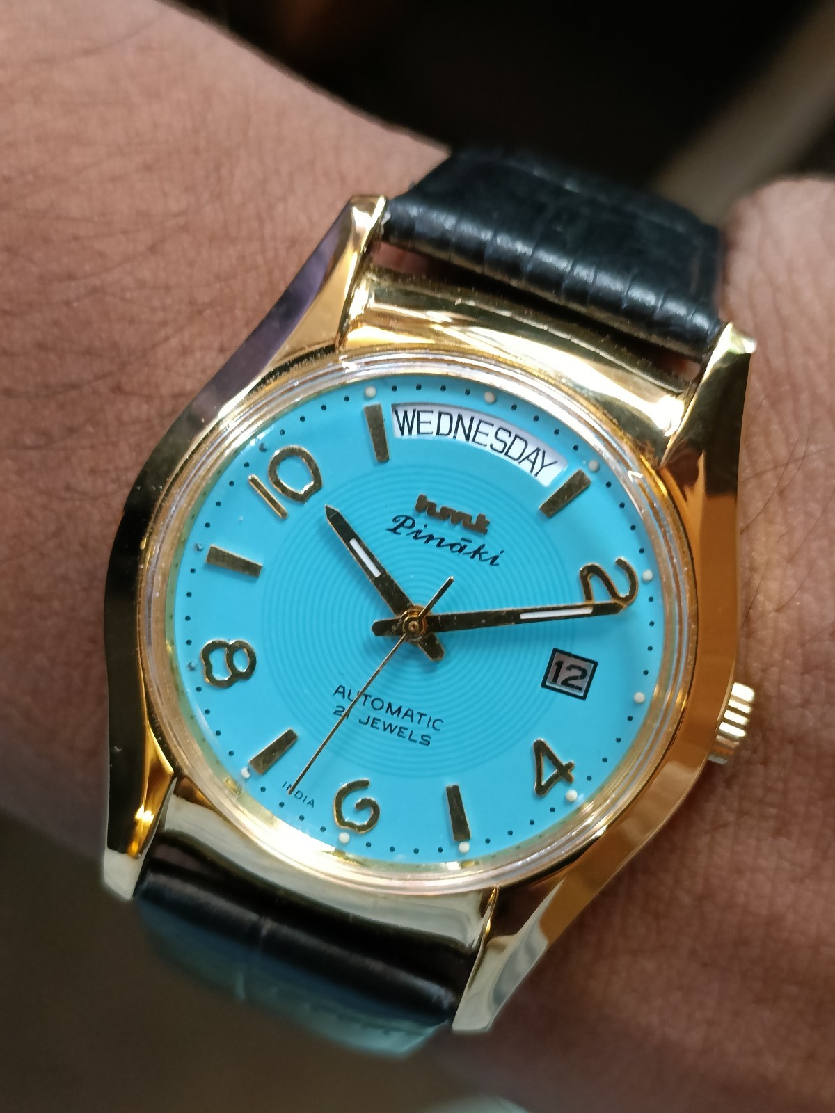 HMT PINAKI PRESIDENT DAY 21J AUTOMATIC SKY BLUE DIAL INDIA MEN’S WORKING