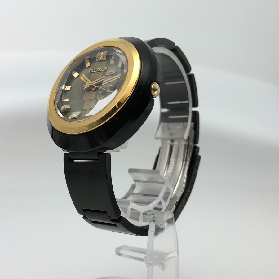 Rare NOS Vintage 1974 Citizen CUSTOM V2 New Old Stock Black Case Automatic #2406