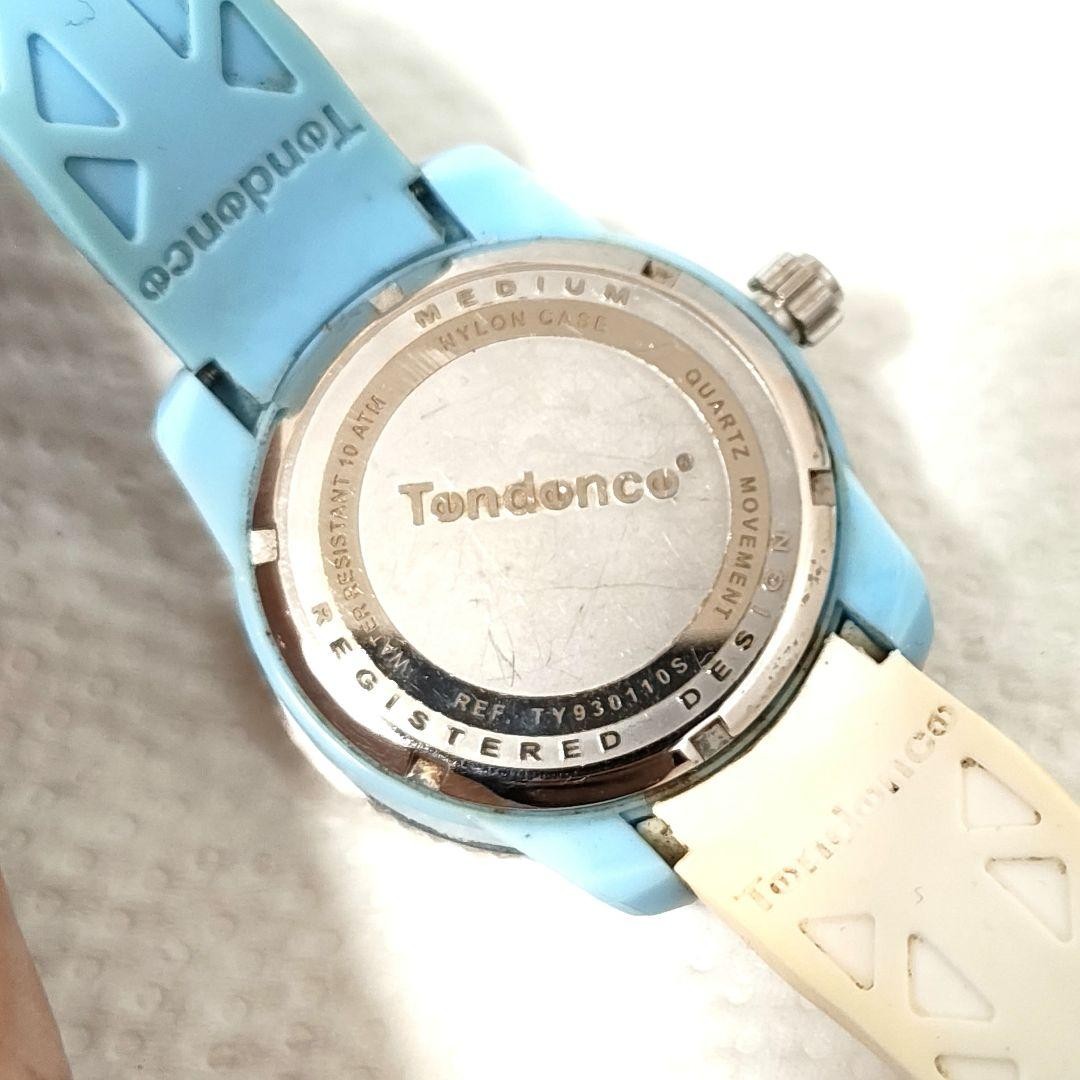 Tendence Ladies Quartz Watch Crystal Rhinestones Blue Dial From Japan