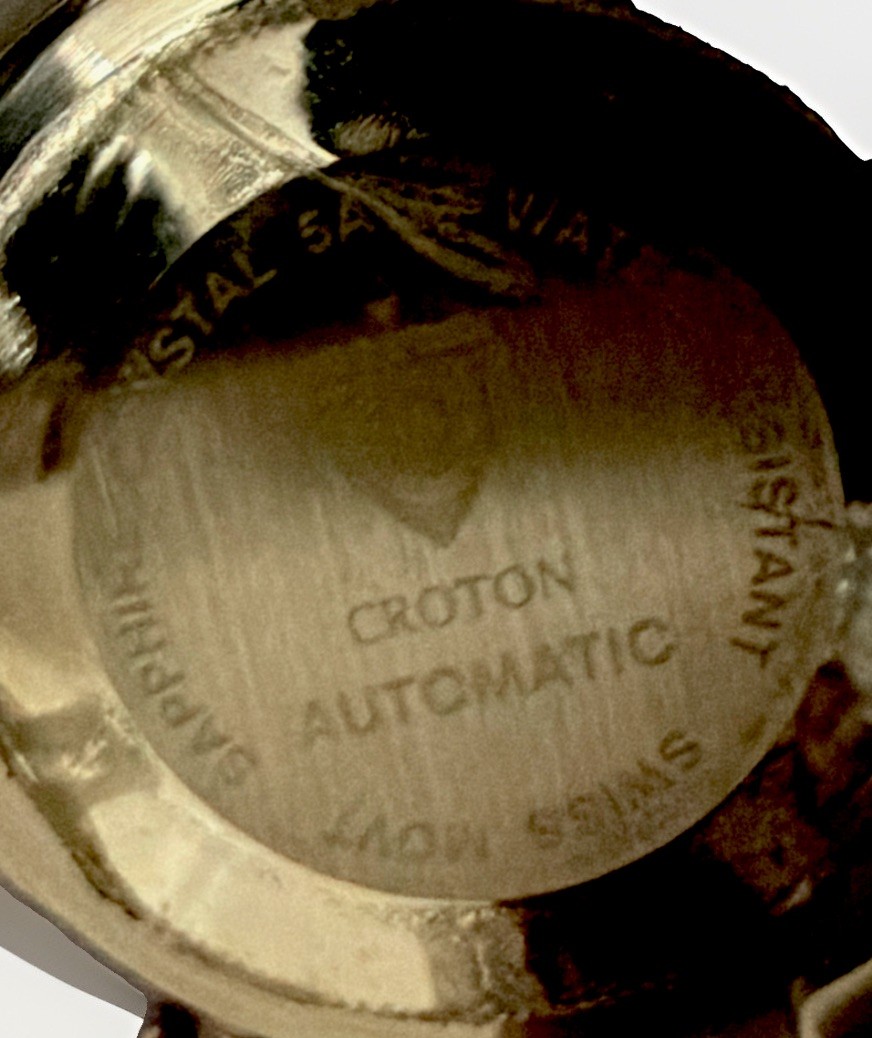 Croton Automatic Day – Date Diamond Style Watch New Old Stock Model 1373HR8CZ