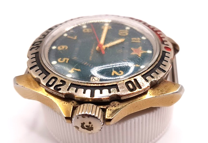 LEGENDARY RUSSIAN VINTAGE MENS WATCH VOSTOK KOMANDIRSKIYe MECHANICAL WORKING RAR