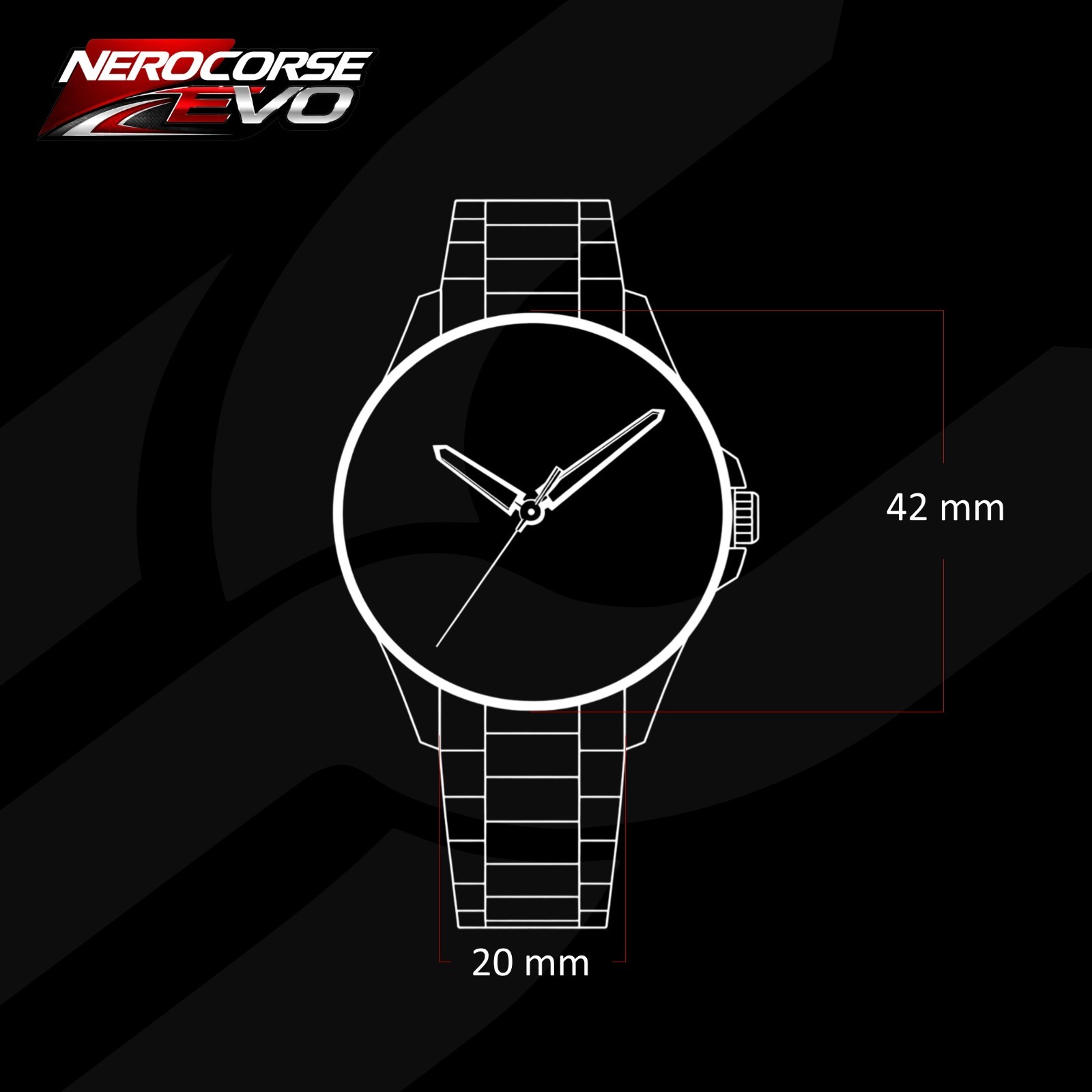 Black Steel Fan Art Golf GTI Front Sport Racing Muzzle Wrist Watch