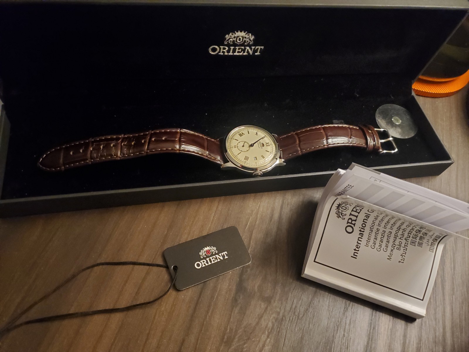 Orient Bambino 38mm Small Seconds Cream Dial RA-AP0105Y30B Automatic Men’s Watch
