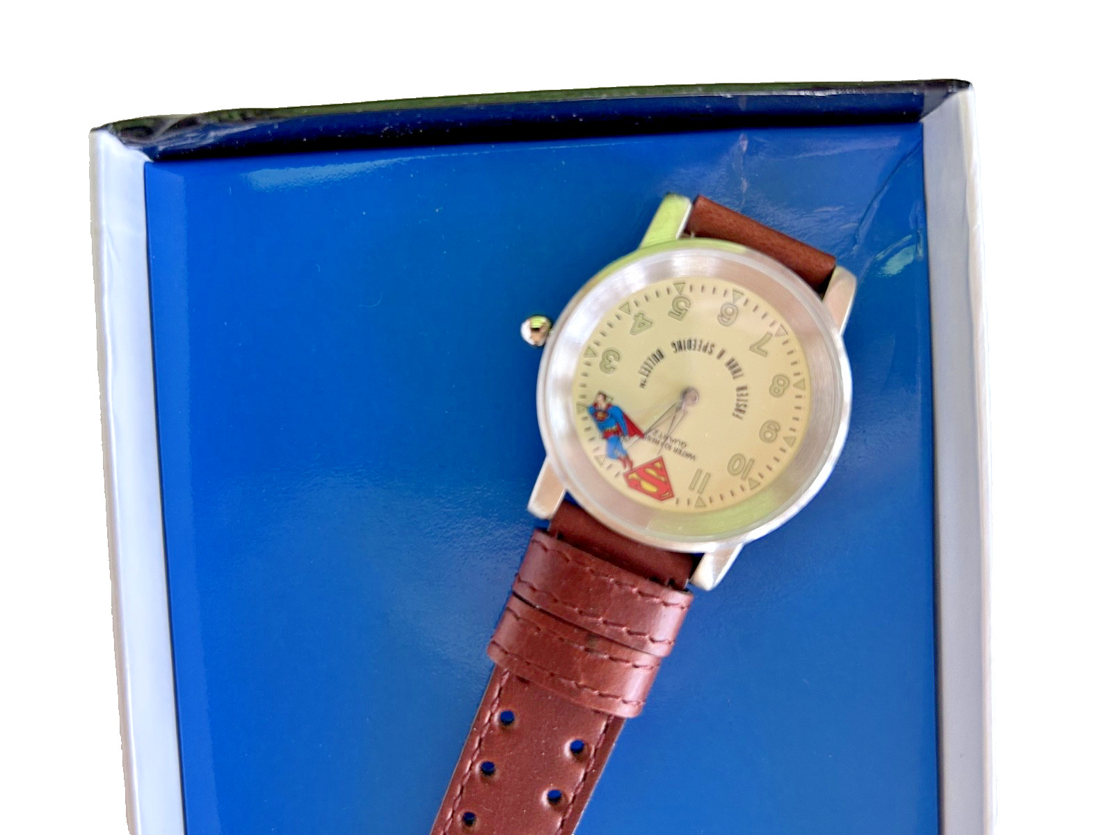 Vintage Superman Watch ( Flying around the Hands) WBSS 1997 Warner Bros. Store