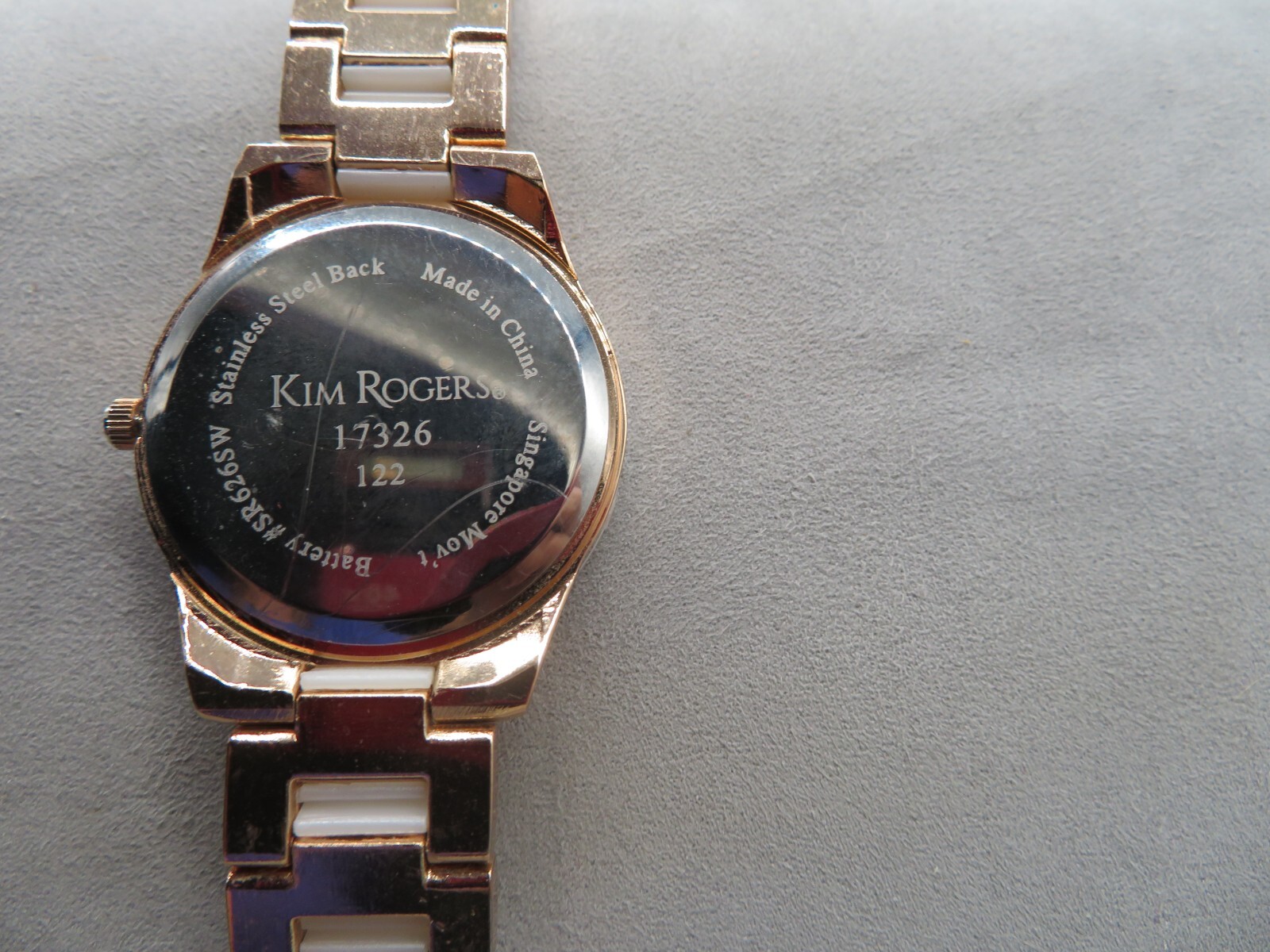 Kim Rogers Women’s Rose Gold & Pink Analog Wrist Watch New Battery Runs