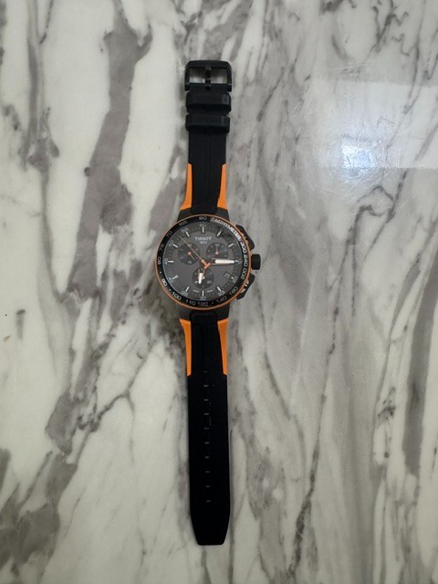 Tissot T-Race Cycling T111.417.37.441.04 Chrono Orange Strap Men’s Watch