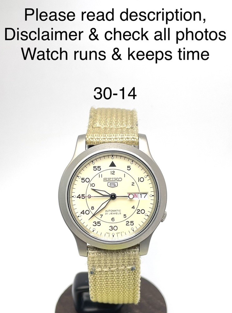 Seiko 5 Automatic 21 Jewels Field Watch Ref 7S26-02J0 In Very Good Condition.
