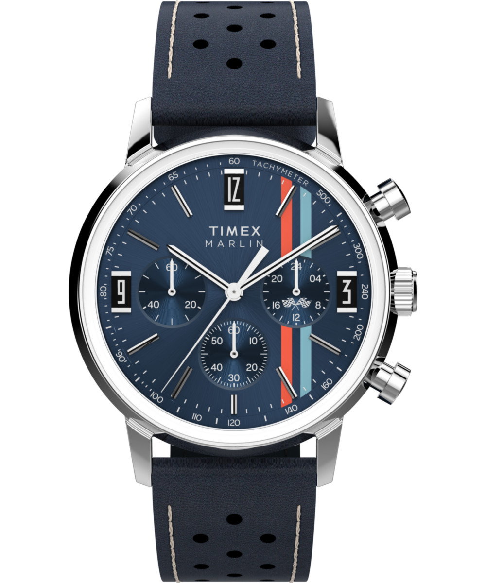 Timex Blue Mens Chronograph Watch Marlin TW2W99000