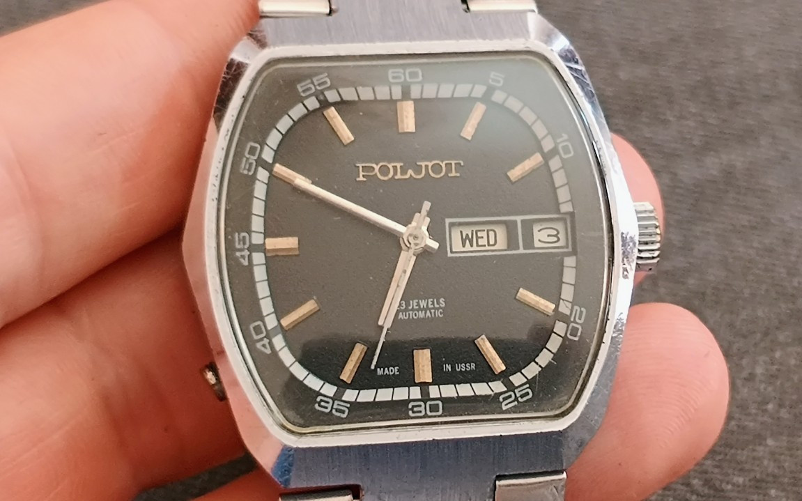 POLJOT de luxe mechanical automatic 17 Gio USSR mens watch USSR