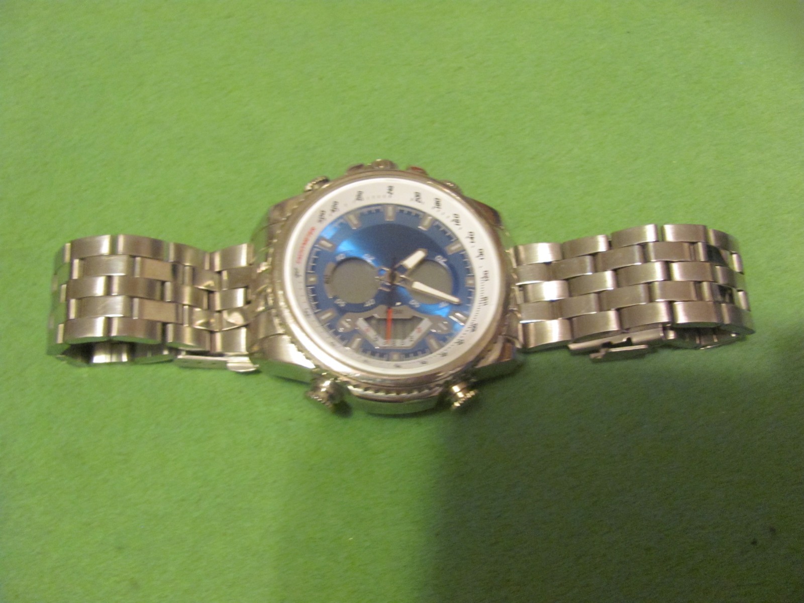 Men’s Tachymeter Chronograph Folding Clasp Watch Not Working.