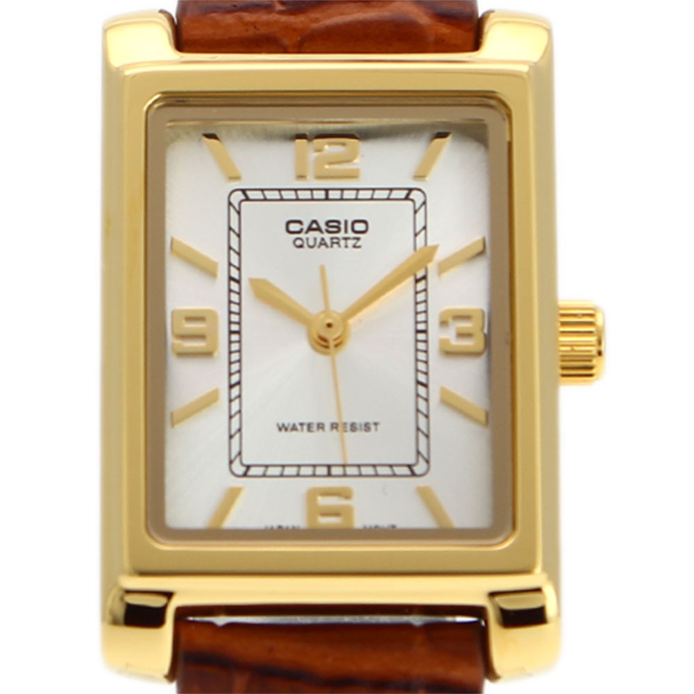 CASIO LTP-1234GLL-7A LTP-1234 LTP Quartz Analog Silver Brown