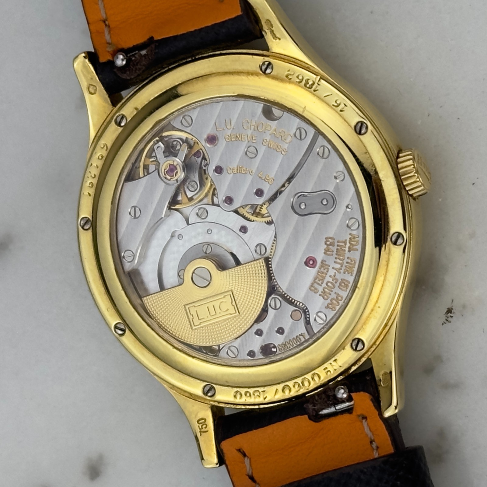 Chopard LUC Ref 16/1862 36mm 18K Yellow Gold Automatic Luxury Watch with Box