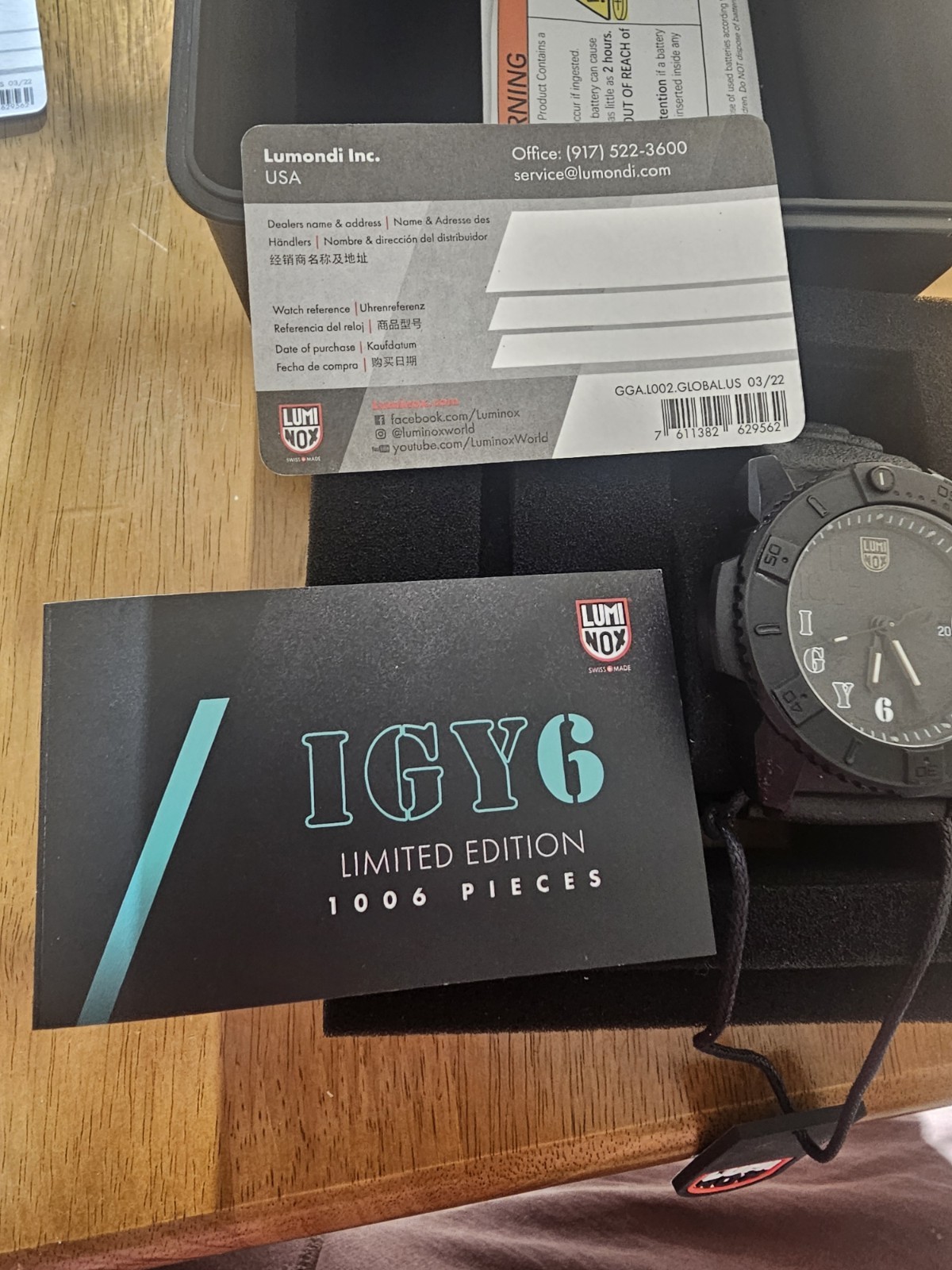 RARE Navy SEAL Foundation I GOT YOUR 6, Dive Watch – Limited Edition
