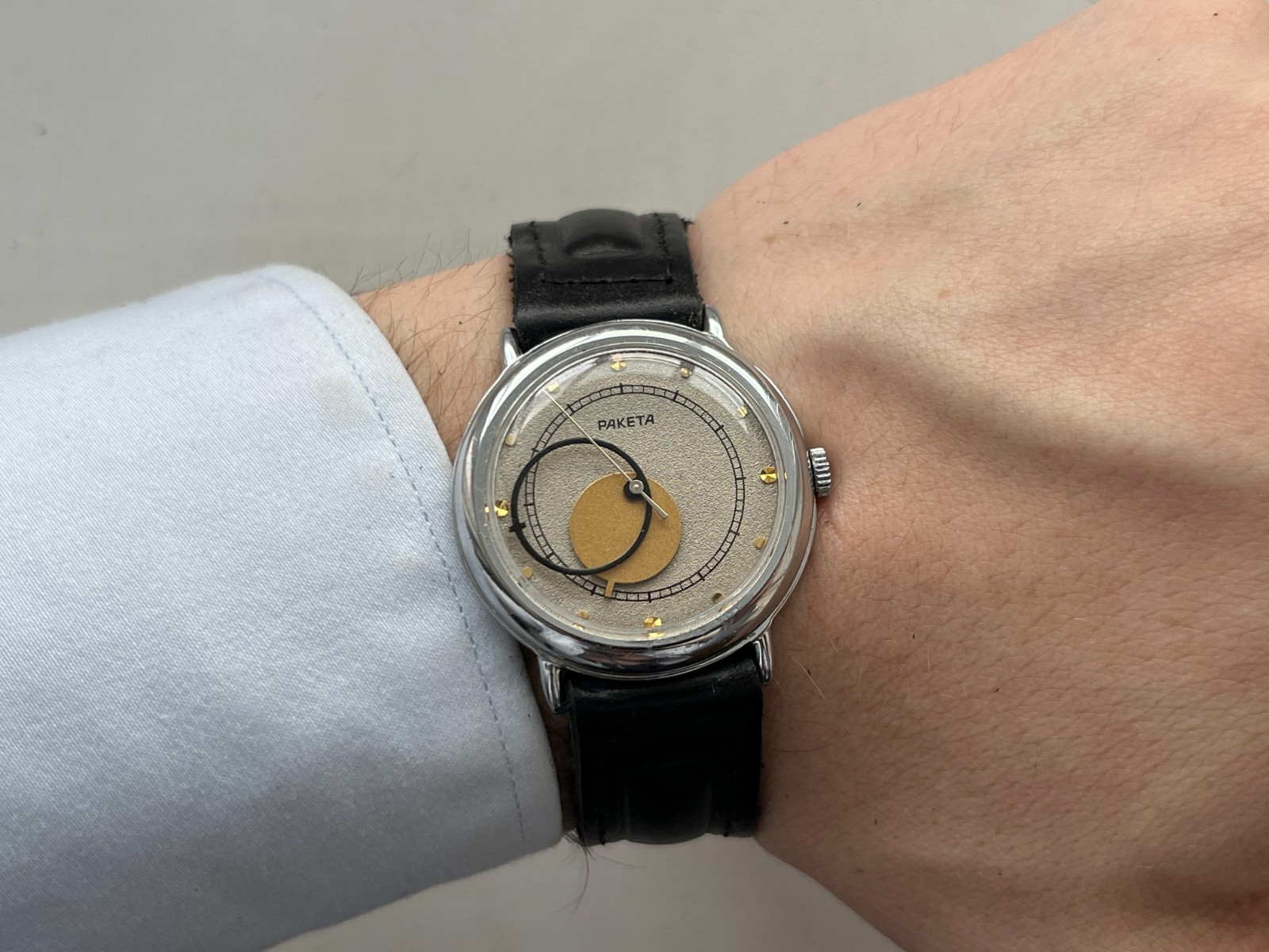 VTG Soviet Mechanical wristwatch RAKETA Copernic Kopernik USSR watch (Serviced)