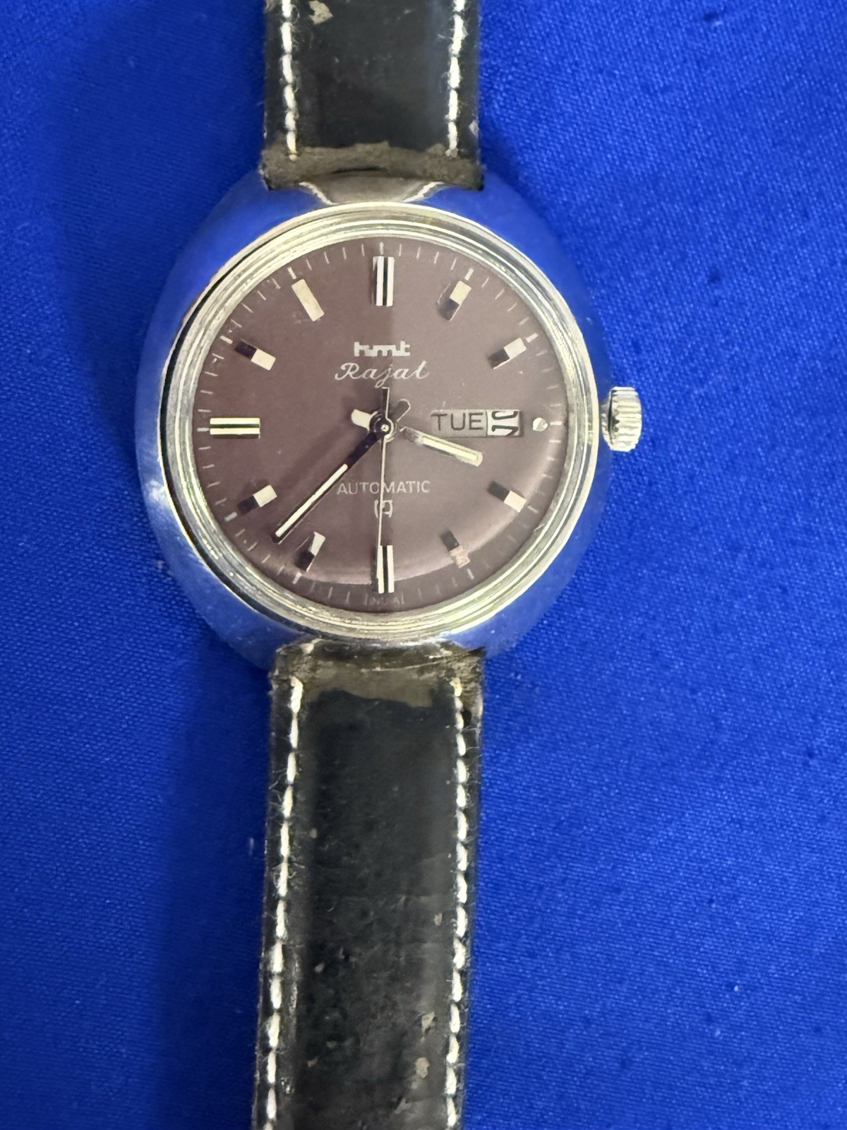 HMT RAJAT 21 JEWELS AUTOMATIC RARE DIAL 650193 INDIA MEN’S WORKING CONDITION