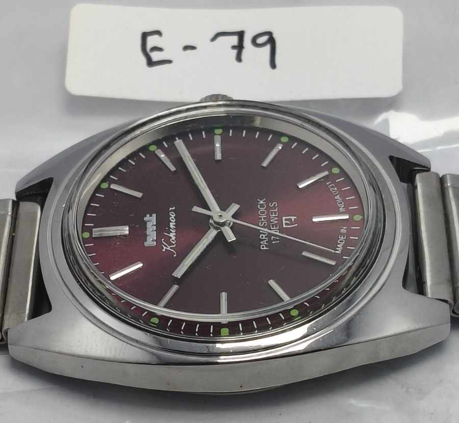HMT Kohinooor 17J Hand Winding Wrist Watch For Men’s In Working Condition