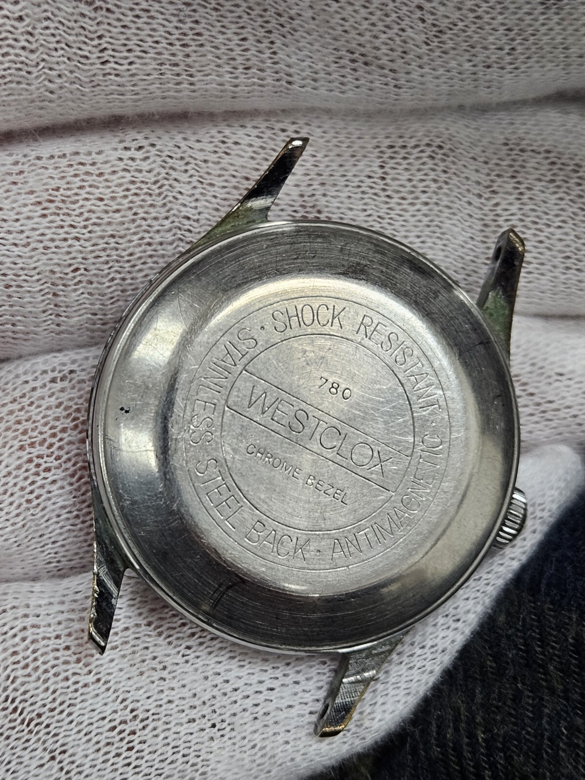 VINTAGE CLASSIC SELF WINDING WESTCLOX MADE IN GERMANY AUTOMATIC RUNNING.