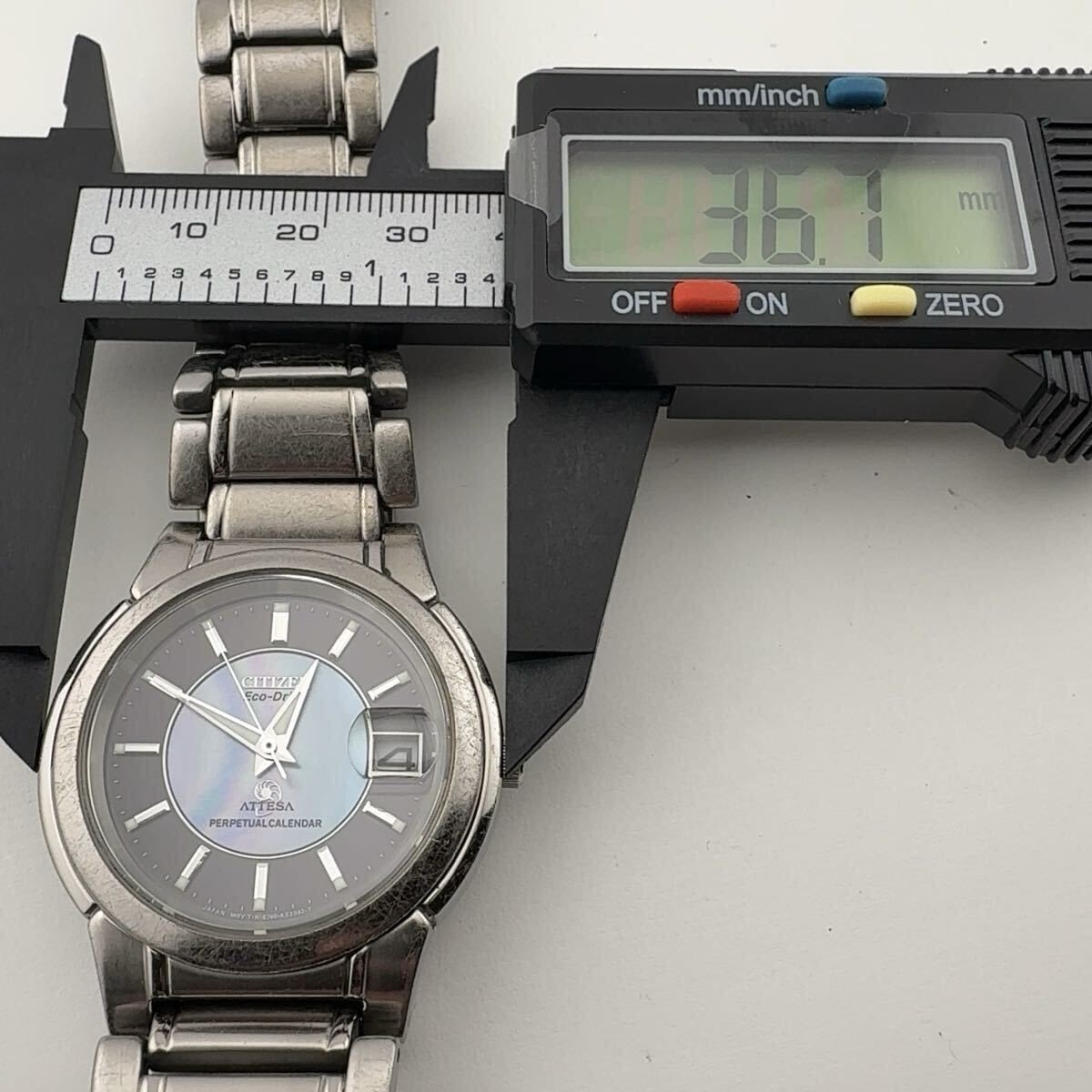 CITIZEN E760-K17683 JDM Mens Solar Watch 38mm See Photo Wrist 18cm