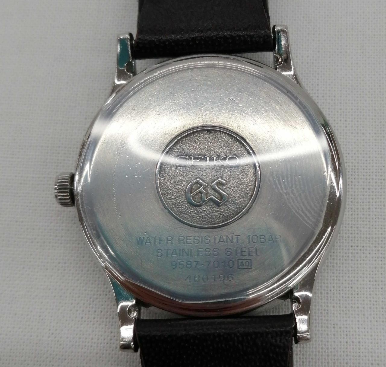 SEIKO GRAND Quartz Analog Watch 9587-7010 Used