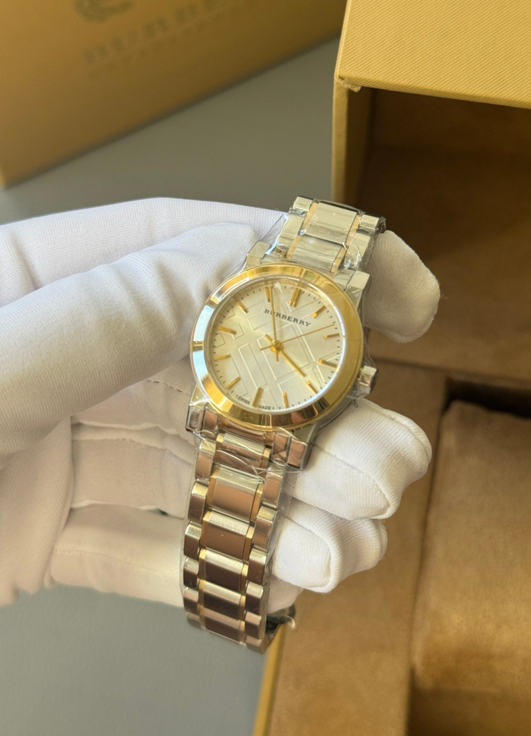 Burberry The City BU9217 Two Tone Stainless Steel 26 mm Women’s Watch