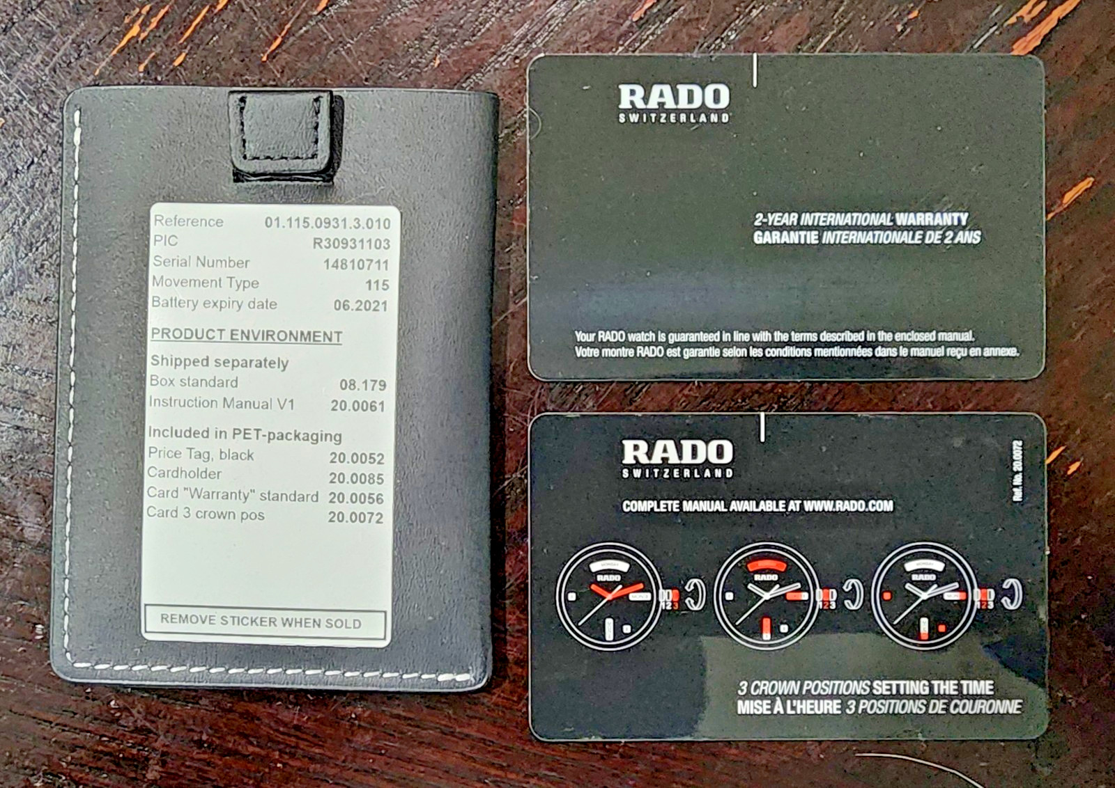 Authentic Rado Centrix R30931103 Quartz 38mm Two Tone Ceramic Watch Box Papers