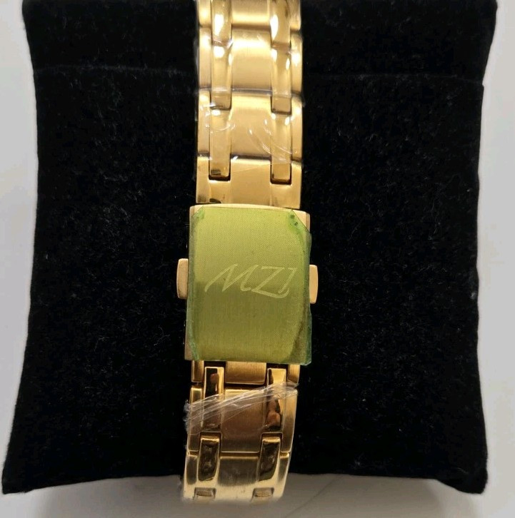 MZI Watch Co. Germany crystals Gold-tone 3 ATM Automatic Men’s Wristwatch NEW