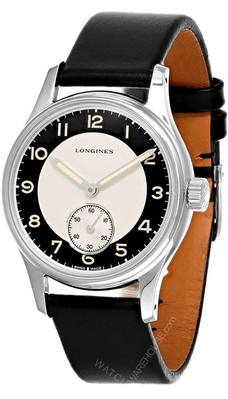 LONGINES Heritage Classic Automatic 38.5MM Tuxedo Men’s Watch L2.330.4.93.0