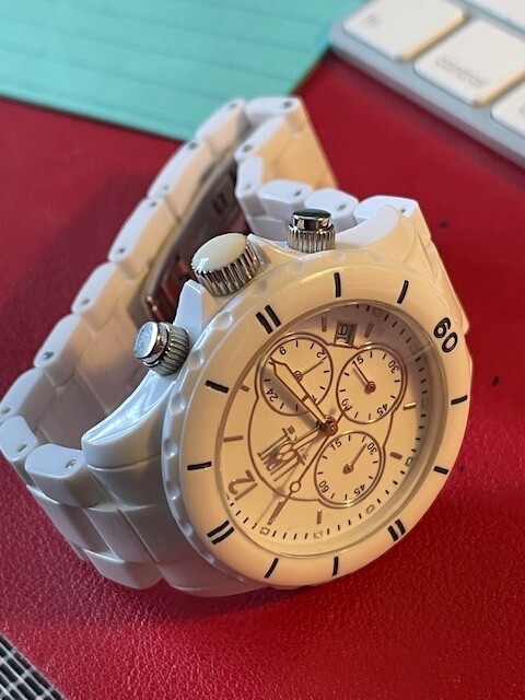 Light-Time Italian watch..Made of PolyCarbonate for Activity..GREAT for gym-READ